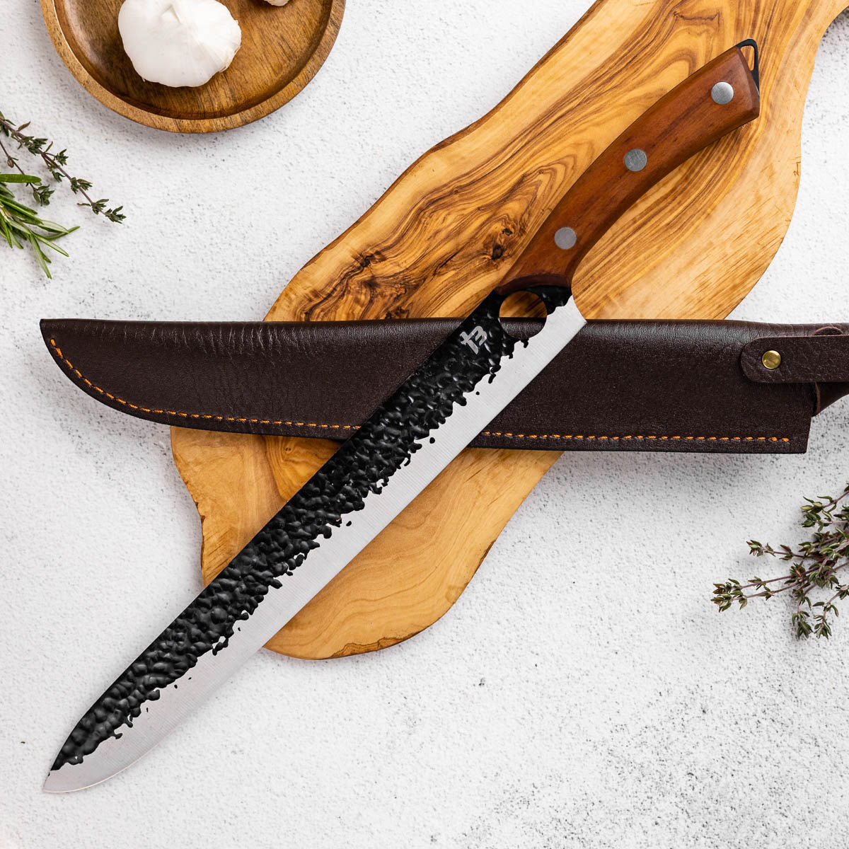 Slicer knife ready for honing